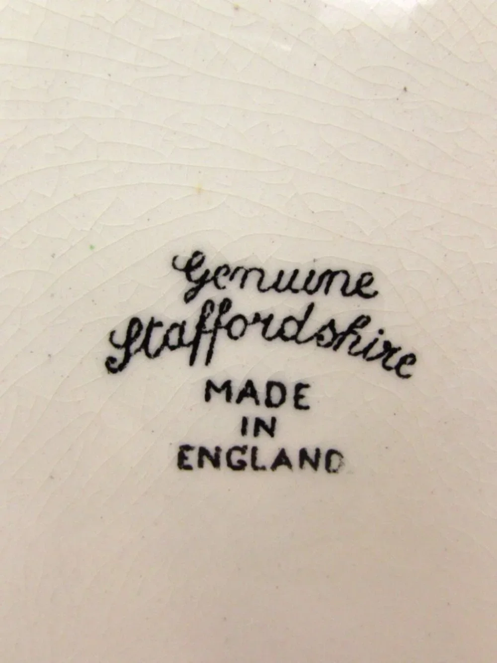 Vintage Genuine Staffordshire 8.5